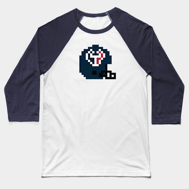 8 Bit Houston Texans Helmet Baseball T-Shirt by N8I